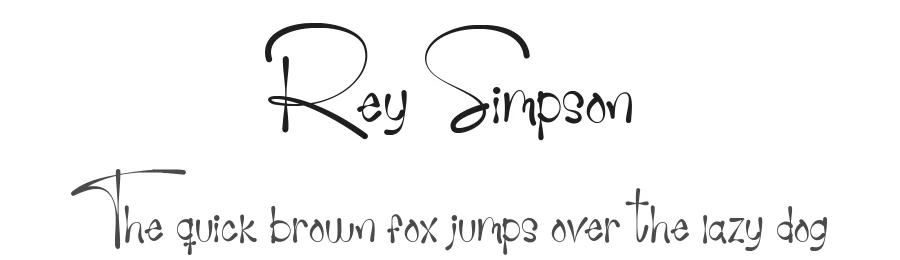 Rey Simpson by Hendra Pratama — Script Handwritten Font