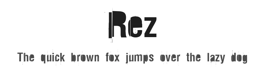 Rez by Faizal Reza — Decorative Font
