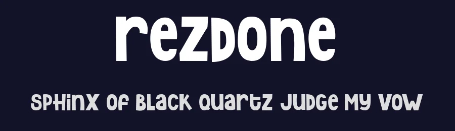 Rezdone by Subectype & Orenari — Decorative Font — thumbnail 2
