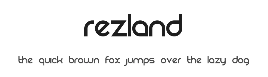 Rezland by Fraser Davidson — Display Font