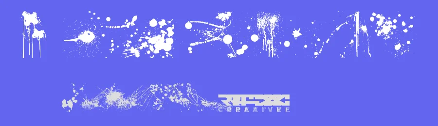 RFX Splatz by Ravi Rajcoomar — Dingbats Font — thumbnail 3