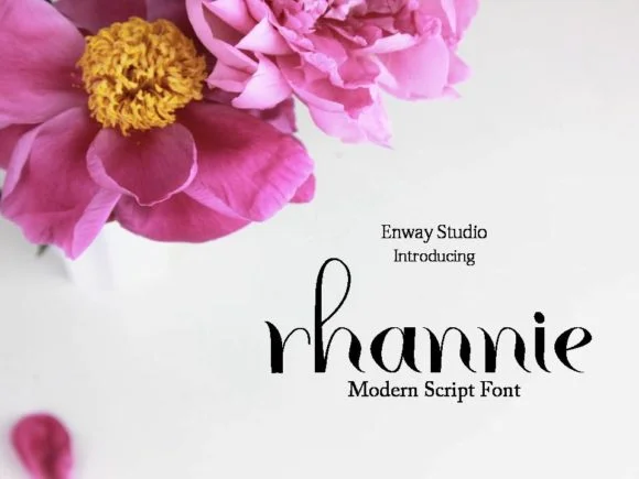 Rhannie Script Font by enway โ Script Handwritten Font