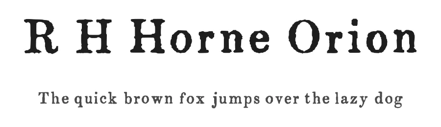 R H Horne Orion