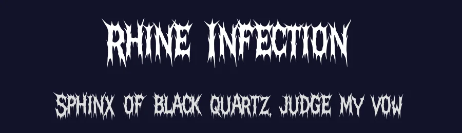 Rhine Infection by Muhammad Yafinuha — Blackletter Font — thumbnail 2