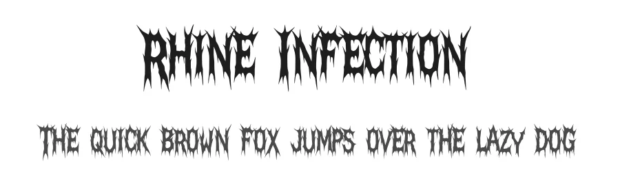 Rhine Infection by Muhammad Yafinuha — Blackletter Font