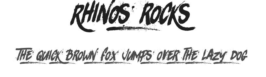 Rhinos rocks