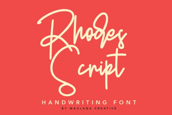 Rhodes Script Font by Maulana Creative — Script Handwritten Font