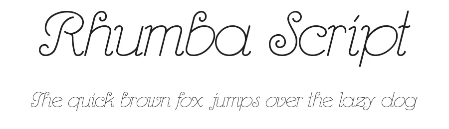 Rhumba Script by Nick's Fonts — Decorative Font