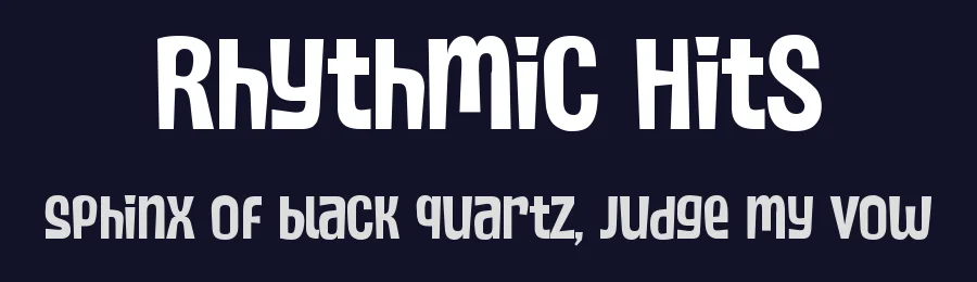 Rhythmic Hits by Excellent Ritma Florendia — Decorative Font — thumbnail 2