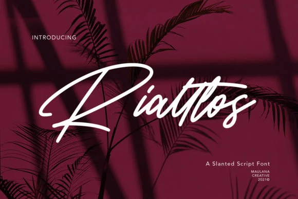 Rialltos Font by Maulana Creative — Script Handwritten Font