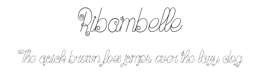 Ribambelle by dcoxy - Greg Medina — Decorative Font