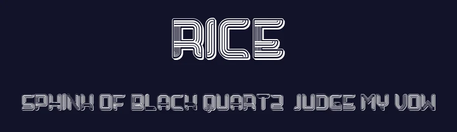 Rice by Vladimir Nikolic — Decorative Font — thumbnail 2