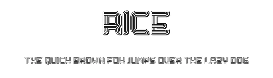 Rice by Vladimir Nikolic — Decorative Font