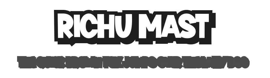 Richu Mast by Mabhal Studio — Decorative Font
