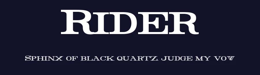 Rider by Måns Grebäck — Serif Font — thumbnail 2