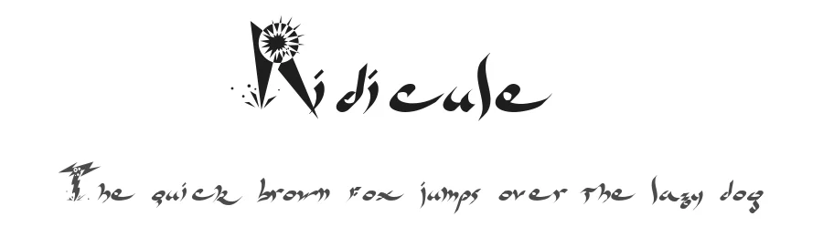 Ridicule by Don Synstelien — Decorative Font