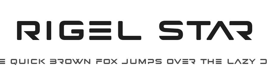 Rigel Star by 177Studio — Display Font