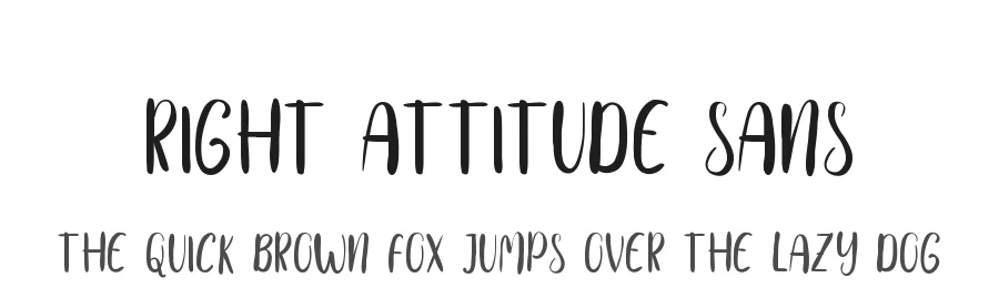 Right Attitude Sans