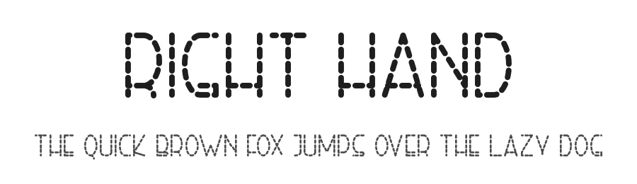 Right Hand by !bey Design — Sans Serif Font