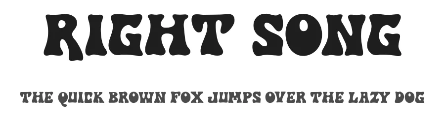 Right Song by Prioritype Co — Decorative Font