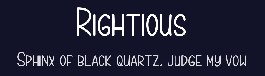 Rightious by Letterlycious — Decorative Font — thumbnail 2