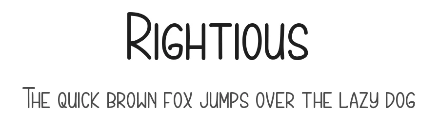 Rightious by Letterlycious — Decorative Font
