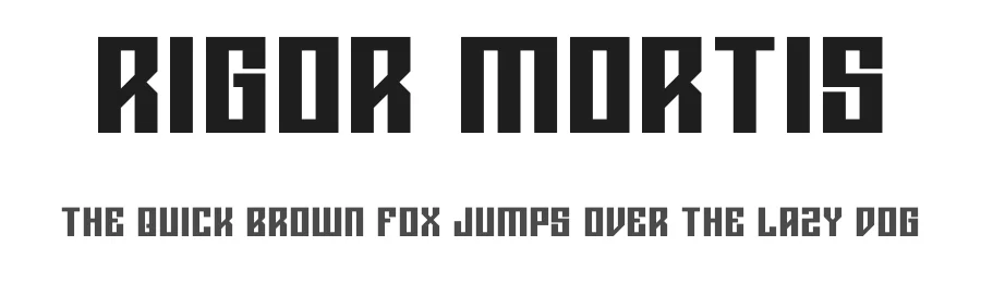 Rigor Mortis by Mason Mulcahy — Decorative Font