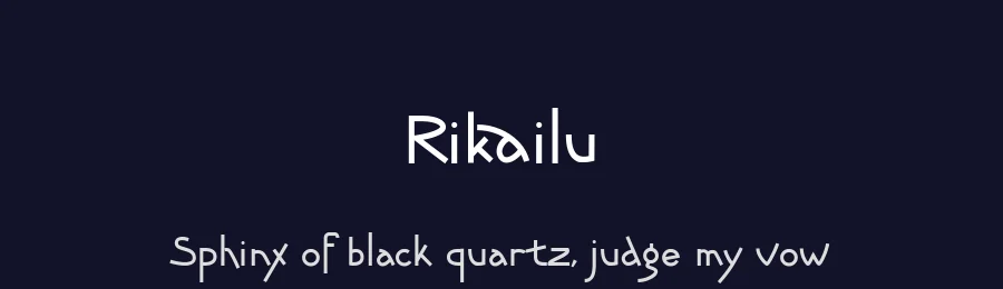 Rikailu by Ali Hamidi — Decorative Font — thumbnail 2
