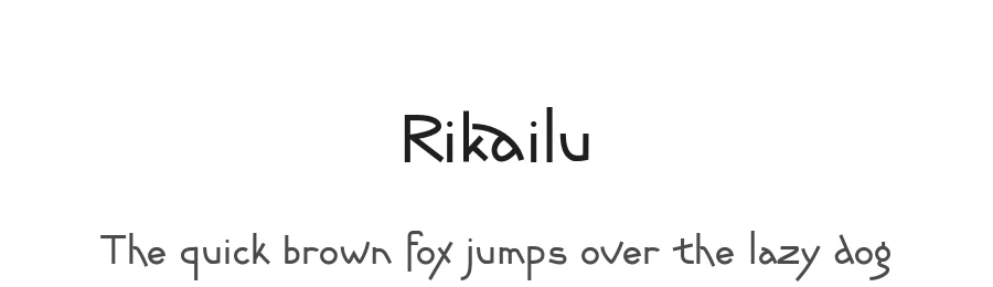 Rikailu by Ali Hamidi — Decorative Font
