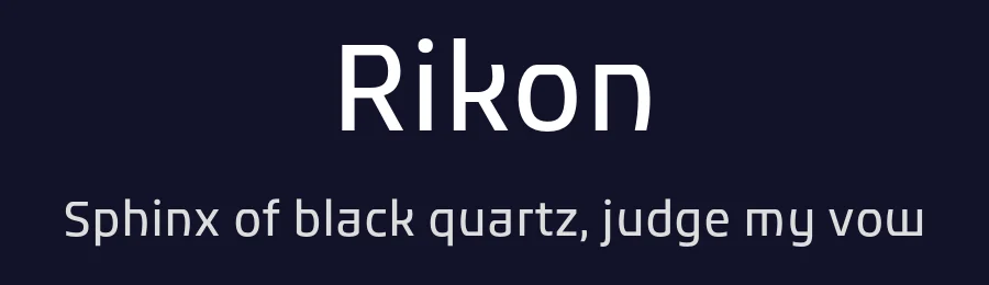 Rikon by JCfonts — Sans Serif Font — thumbnail 2