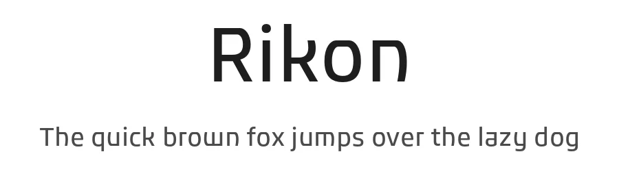 Rikon by JCfonts — Sans Serif Font