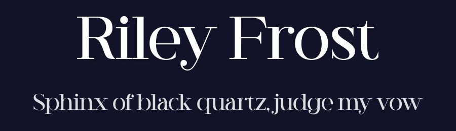 Riley Frost by StringLabs Creative Studio — Serif Font — thumbnail 2