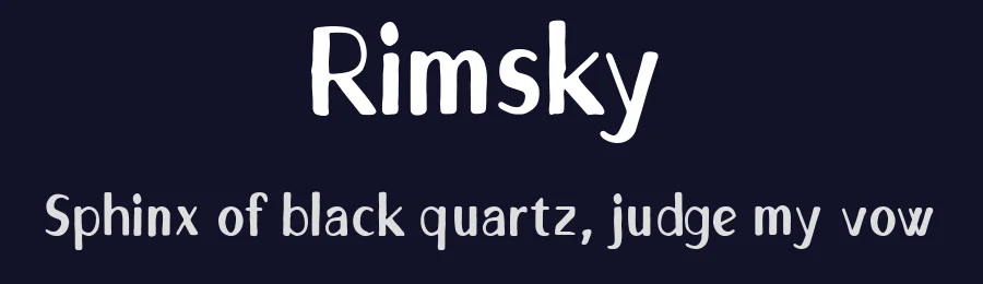 Rimsky by Nico Muslib — Sans Serif Font — thumbnail 2
