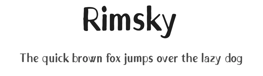 Rimsky by Nico Muslib — Sans Serif Font
