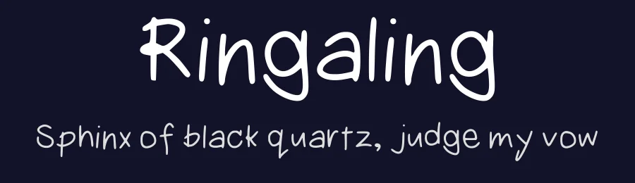 Ringaling by Riz Cushi — Script Handwritten Font — thumbnail 2