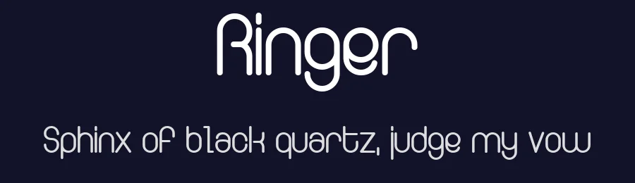 Ringer by Måns Grebäck — Sans Serif Font — thumbnail 2