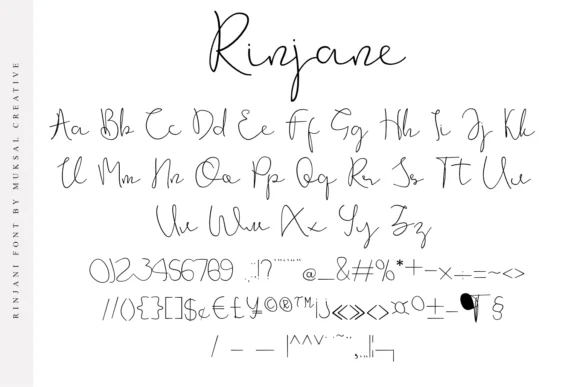 Rinjane Font by Muksal Creative — Script Handwritten Font — thumbnail 7