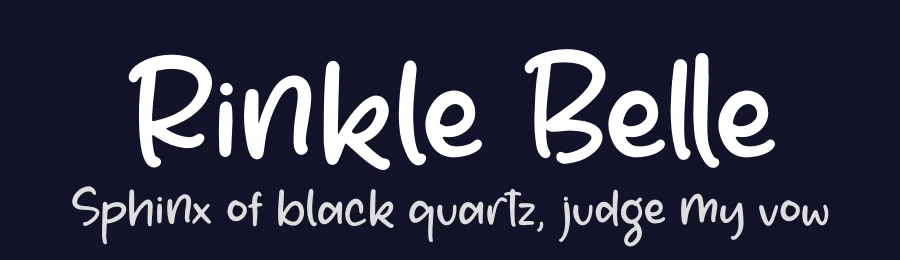 Rinkle Belle by Perspectype Studio - Letterena.com — Script Handwritten Font — thumbnail 2