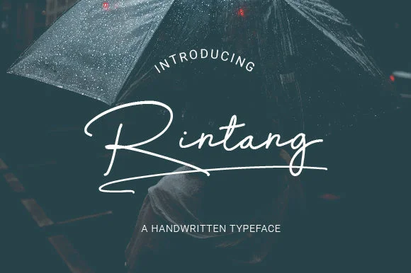 Rintang Font by sambogocreative β Script Handwritten Font