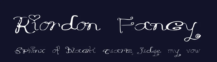 Riordon Fancy by Thomas Thurman — Decorative Font — thumbnail 2
