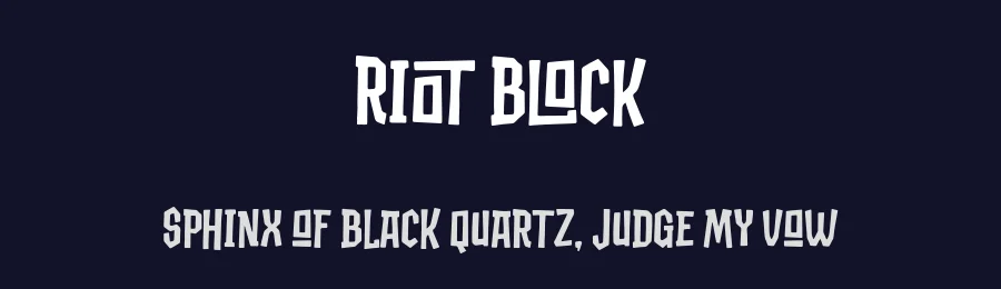 Riot Block by Blankids — Decorative Font — thumbnail 2