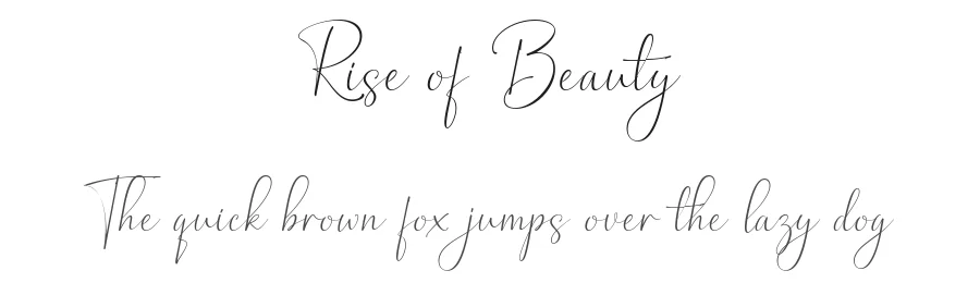 Rise of Beauty by Kereatype Studio β Sans Serif Font