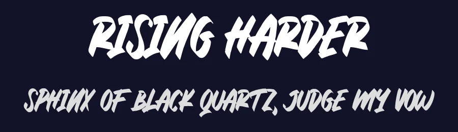 Rising Harder by Prioritype Co — Script Handwritten Font — thumbnail 2