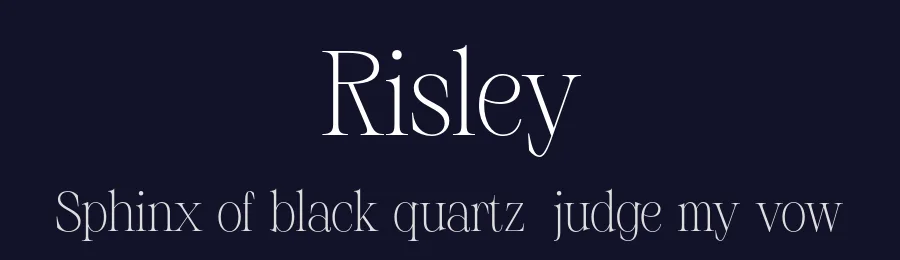Risley by Craft Supply Co. — Serif Font — thumbnail 2