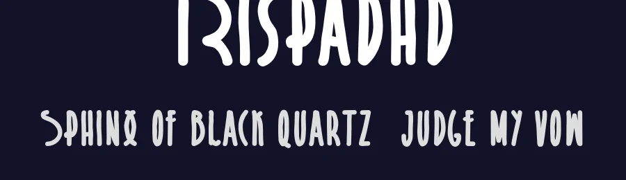 Rispadhd by Konrad Bednarski — Decorative Font — thumbnail 2