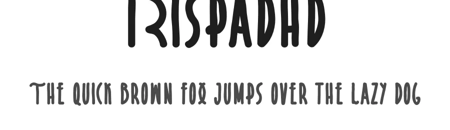 Rispadhd by Konrad Bednarski — Decorative Font