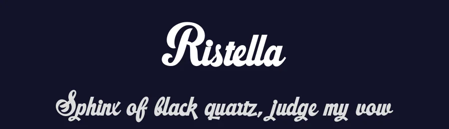 Ristella by Måns Grebäck — Script Handwritten Font — thumbnail 2