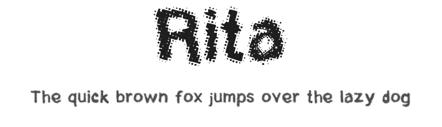Rita by adreson โ Decorative Font