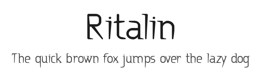 Ritalin by Apostrophic Labs โ Sans Serif Font