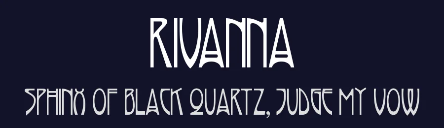 Rivanna by Nick's Fonts — Decorative Font — thumbnail 2